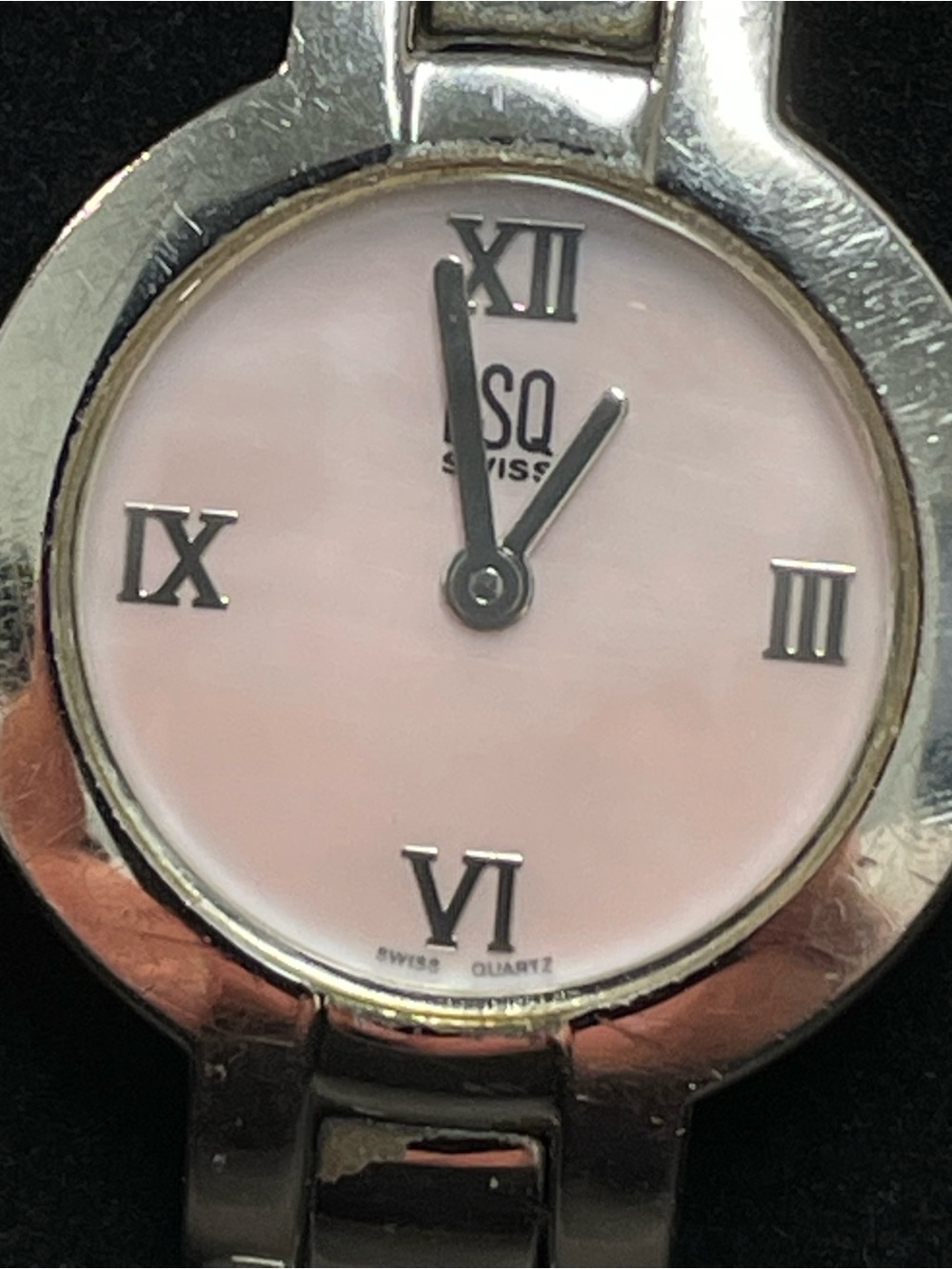 ESQ Swiss Pink Mother-of-Pearl Dial Stainless Watch